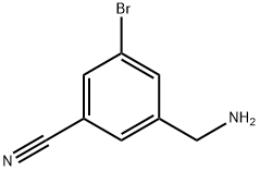 3-(aminomethyl)-5-bromobenzonitrile 구조식 이미지
