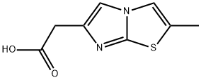 2-methyl-Imidazo[2,1-b]thiazole-6-acetic acid Structure