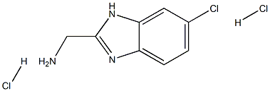1H-Benzimidazole-2-methanamine, 6-chloro-, dihydrochloride 구조식 이미지