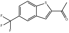 1-(5-(trifluoromethyl)benzo[b]thiophen-2-yl)ethanone 구조식 이미지