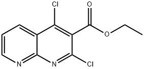 ethyl 2,4-dichloro-1,8-naphthyridine-3-carboxylate 구조식 이미지
