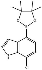 7-Chloro-1H-indazole-4-boronic acid pinacol ester Structure