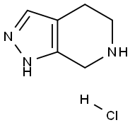 4,5,6,7-tetrahydro-1H-pyrazolo[3,4-c]pyridine hydrochloride 구조식 이미지