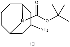 3-Amino-9-aza-bicyclo[3.3.1]nonane-9-carboxylic acid tert-butyl ester hydrochloride Structure