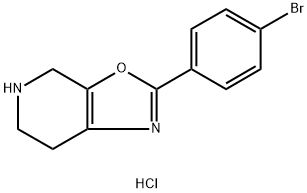 2-(4-Bromo-phenyl)-4,5,6,7-tetrahydro-oxazolo[5,4-c]pyridine hydrochloride 구조식 이미지