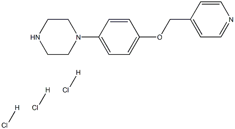 1-[4-(Pyridin-4-ylmethoxy)-phenyl]-piperazine trihydrochloride Structure