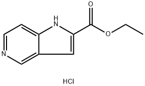 1H-Pyrrolo[3,2-c]pyridine-2-carboxylic acid ethyl ester hydrochloride 구조식 이미지