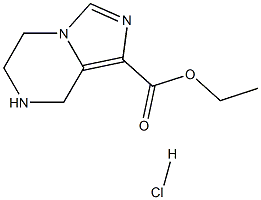 5,6,7,8-Tetrahydro-imidazo[1,5-a]pyrazine-1-carboxylic acid ethyl ester hydrochloride Structure