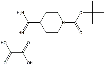 1-Boc-piperidine-4-carboxamidine oxalate Structure