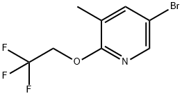 5-브로모-3-메틸-2-(2,2,2-트리플루오로에톡시)피리딘 구조식 이미지