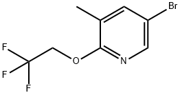 5-Bromo-3-methyl-2-(2,2,2-trifluoroethoxy)pyridine Structure