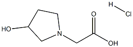 (3-Hydroxy-pyrrolidin-1-yl)-acetic acid hydrochloride Structure