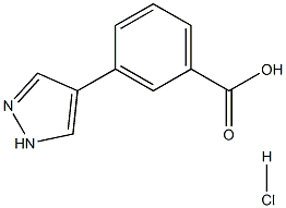 3-(1H-Pyrazol-4-yl)-benzoic acid hydrochloride Structure