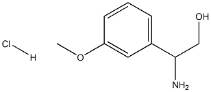 2-아미노-2-(3-메톡시-페닐)-에탄올염산염 구조식 이미지