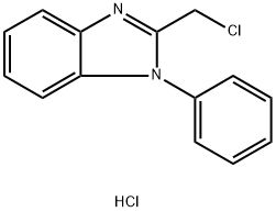 2-Chloromethyl-1-phenyl-1H-benzoimidazole hydrochloride Structure