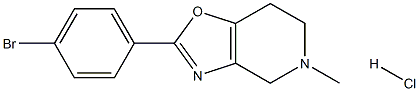 2-(4-Bromo-phenyl)-5-methyl-4,5,6,7-tetrahydro-oxazolo[4,5-c]pyridine hydrochloride 구조식 이미지
