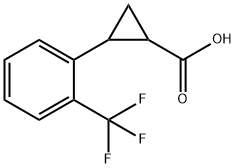 2-(2-Trifluoromethyl-phenyl)-cyclopropanecarboxylic acid Structure