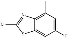 2-Chloro-6-fluoro-4-methylbenzothiazole 구조식 이미지