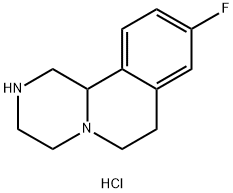 9-fluoro-1,3,4,6,7,11b-hexahydro-2H-Pyrazino[2,1-a]isoquinoline dihydrochloride 구조식 이미지