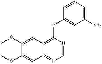 3-[(6,7-dimethoxy-4-quinazolinyl)oxy]aniline Structure