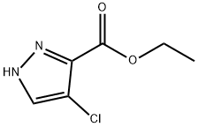 4-클로로-1H-피라졸-3-카르복실산에틸에스테르 구조식 이미지