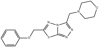 [3-(4-morpholinylmethyl)[1,2,4]triazolo[3,4-b][1,3,4]thiadiazol-6-yl]methyl phenyl ether 구조식 이미지