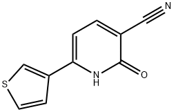 2-oxo-6-(thiophen-3-yl)-1,2-dihydropyridine-3-carbonitrile 구조식 이미지
