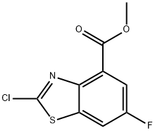 2-Chloro-6-fluorobenzothiazole-4-carboxylic acid methyl ester 구조식 이미지