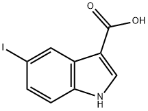 5-Iodo-1H-indole-3-carboxylic acid 구조식 이미지