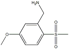 2-Methanesulfonyl-5-methoxy-benzylamine 구조식 이미지