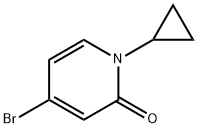 4-Bromo-1-cyclopropylpyridin-2(1H)-one Structure