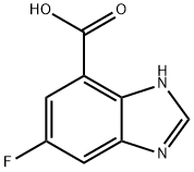 6-Fluoro-1H-benzoimidazole-4-carboxylic acid 구조식 이미지