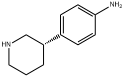 (S)-4-(피페리딘-3-일)아닐린 구조식 이미지
