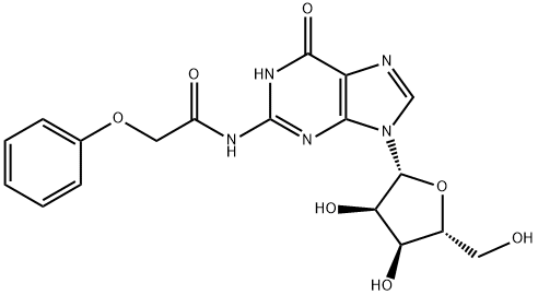 N-(2-Phenoxyacetyl)guanosine 구조식 이미지