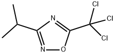 3-Isopropyl-5-(trichloromethyl)-1,2,4-oxadiazole 구조식 이미지