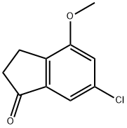 6-Chloro-4-methoxy-indan-1-one Structure