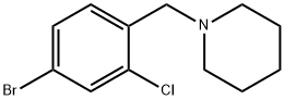 1-(4-Bromo-2-chlorophenyl)methyl
piperidine 구조식 이미지