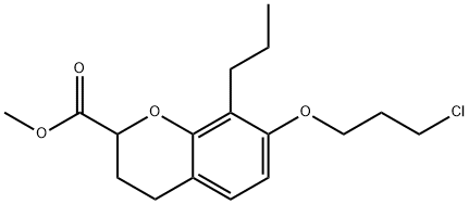 methyl 7-(3-chloropropoxy)-8-propylchroman-2-carboxylate(WXG00448) Structure