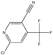 6-chloro-4-(trifluoromethyl)nicotinonitrile 구조식 이미지