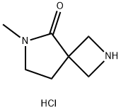 6-Methyl-2,6-diaza-spiro[3.4]octan-5-one hydrochloride Structure