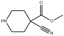 methyl 4-cyanopiperidine-4-carboxylate Structure