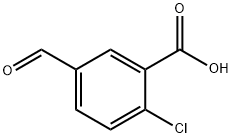 2-chloro-5-formylbenzoic acid Structure