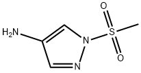 1-methanesulfonyl-1H-pyrazol-4-ylamine Structure