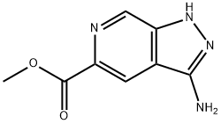 3-Amino-1H-pyrazolo[3,4-c]pyridine-5-carboxylic acid methyl ester Structure