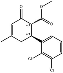methyl 2',3'-dichloro-5-methyl-3-oxo-1,2,3,6-tetrahydro-[1,1'-biphenyl]-2-carboxylate 구조식 이미지