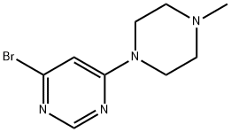 4-bromo-6-(4-methylpiperazin-1-yl)pyrimidine 구조식 이미지