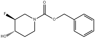 (3S,4S)-benzyl 3-fluoro-4-hydroxypiperidine-1-carboxylate Structure