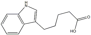 1H-Indole-3-pentanoic acid
 구조식 이미지