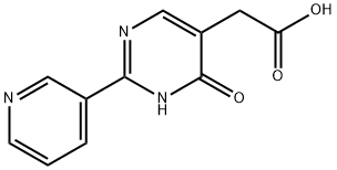 2-(6-oxo-2-(pyridin-3-yl)-1,6-dihydropyrimidin-5-yl)acetic acid 구조식 이미지