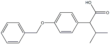 2-(4-(Benzyloxy)Phenyl)-3-Methylbutanoic Acid Structure